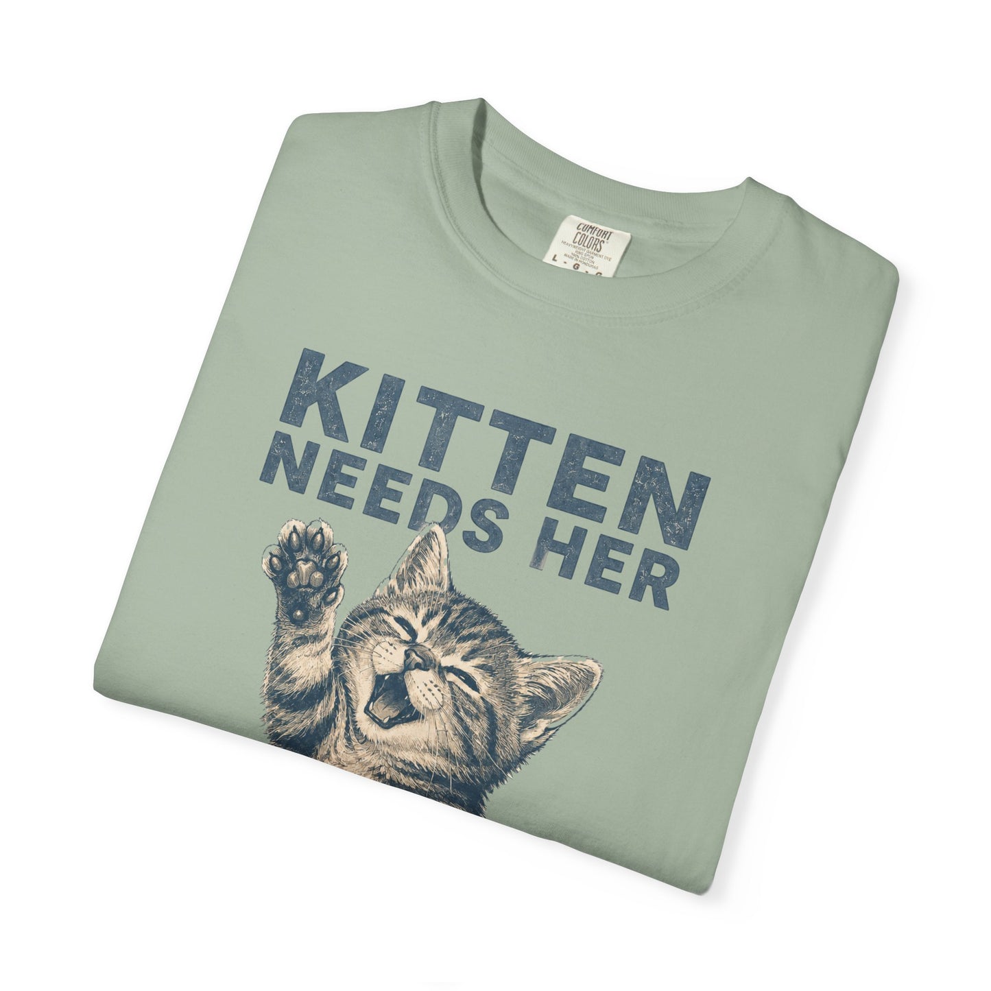 Kitten Needs Her Snacks T-Shirt — Cute Vintage Cat Graphic Tee