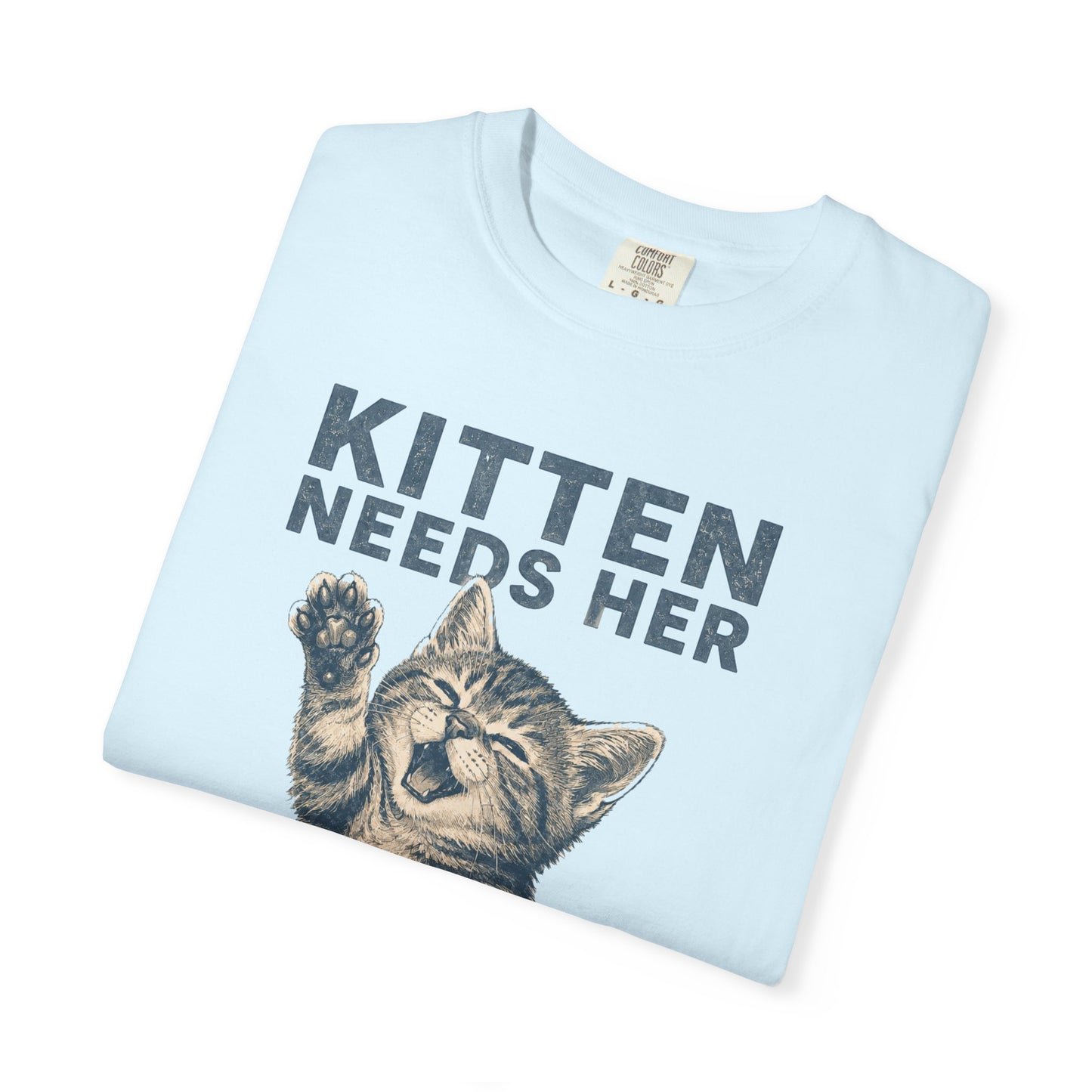 Kitten Needs Her Snacks T-Shirt — Cute Vintage Cat Graphic Tee