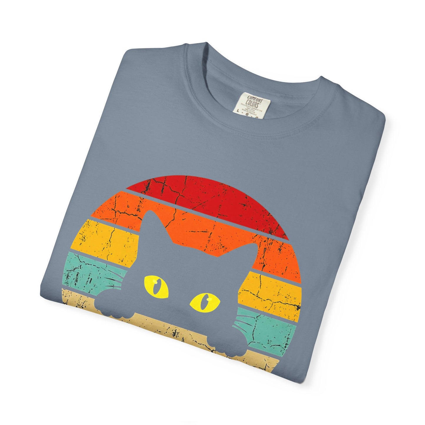 Ew, People Cat T-Shirt — Retro Sunset Graphic for Introverts & Cat Lovers