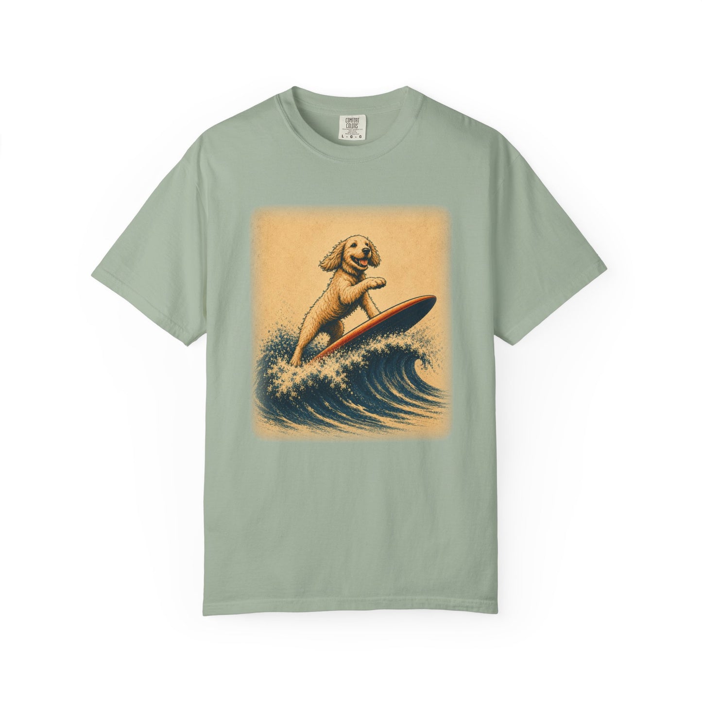 Vintage Doodle Surfing T-Shirt