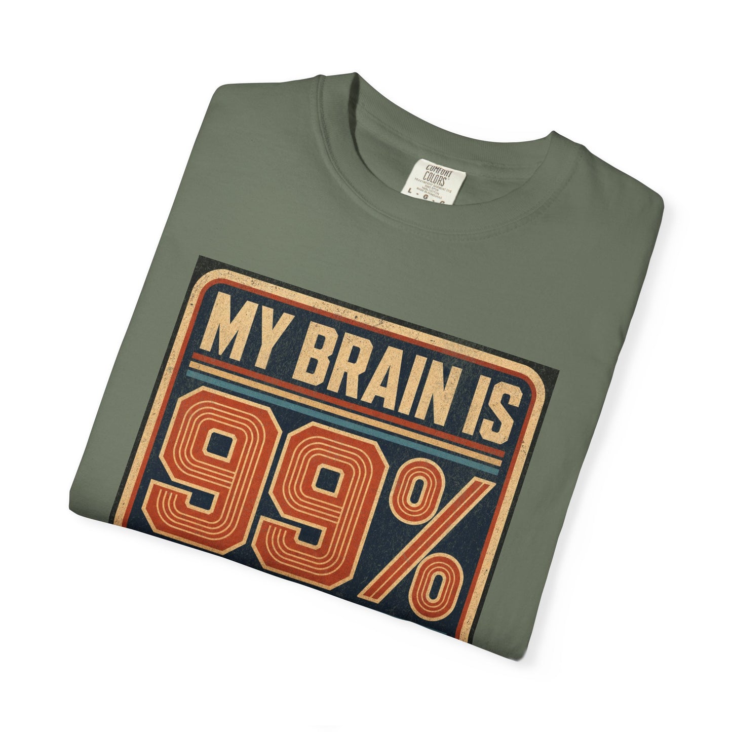 T-Shirt — "My Brain Is 99% Song Lyrics" Retro Music Lover Tee