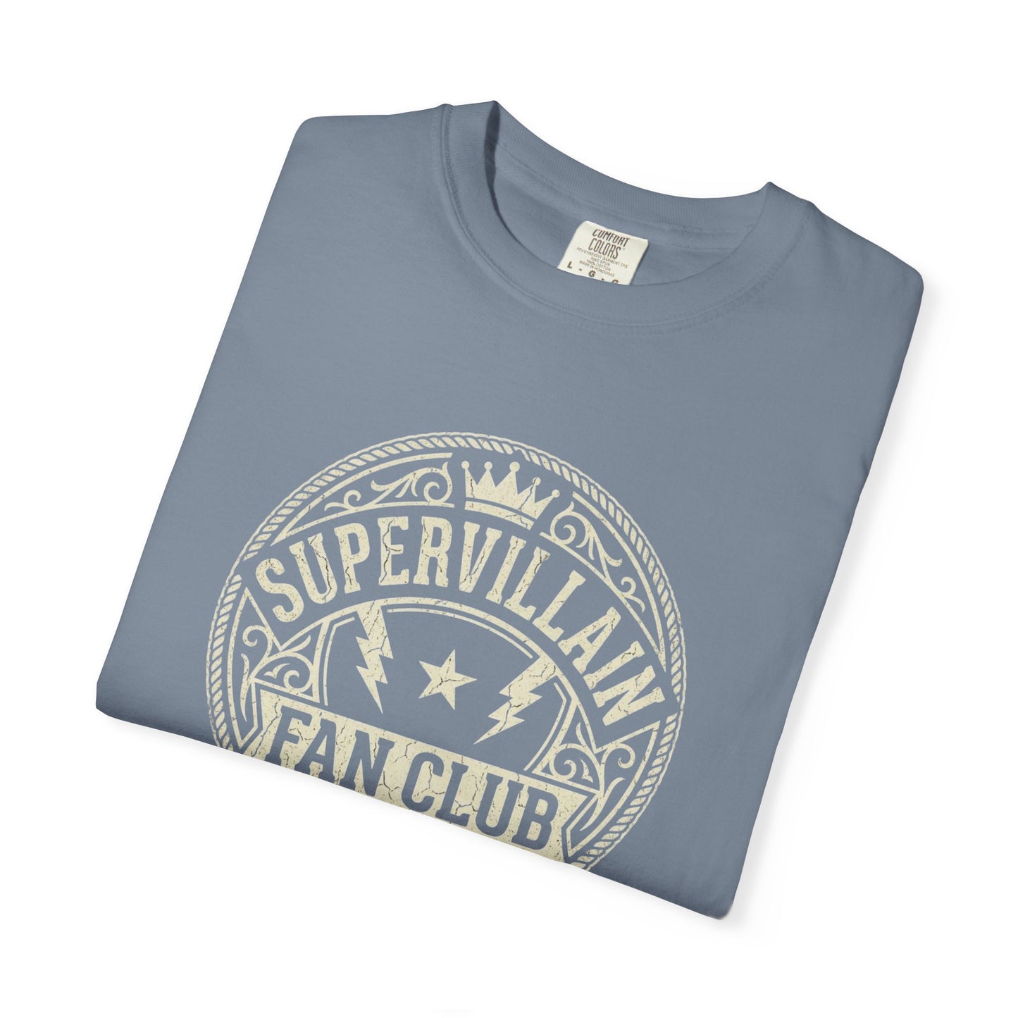 Supervillain Fan Club T-Shirt — Funny Membership Emblem Tee