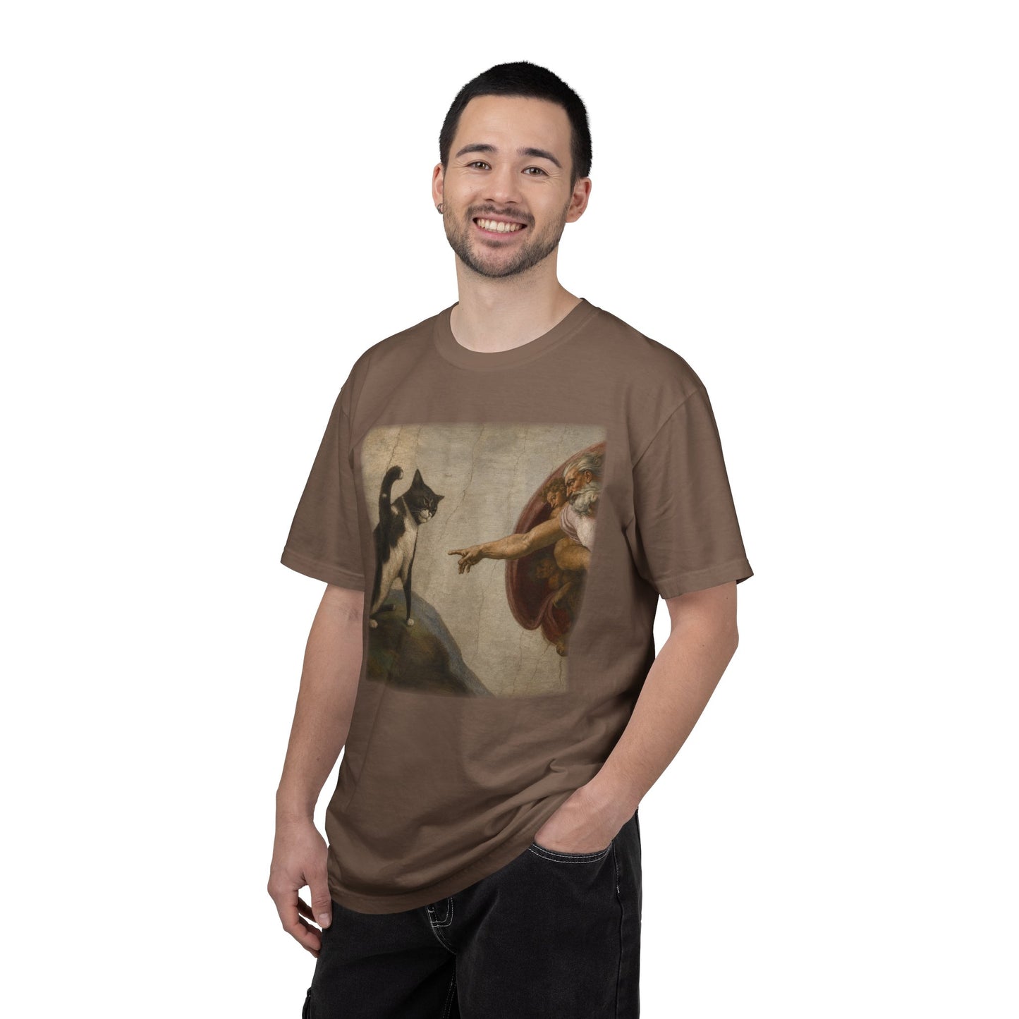 The Creation of Cat - Renaissance Parody T-Shirt