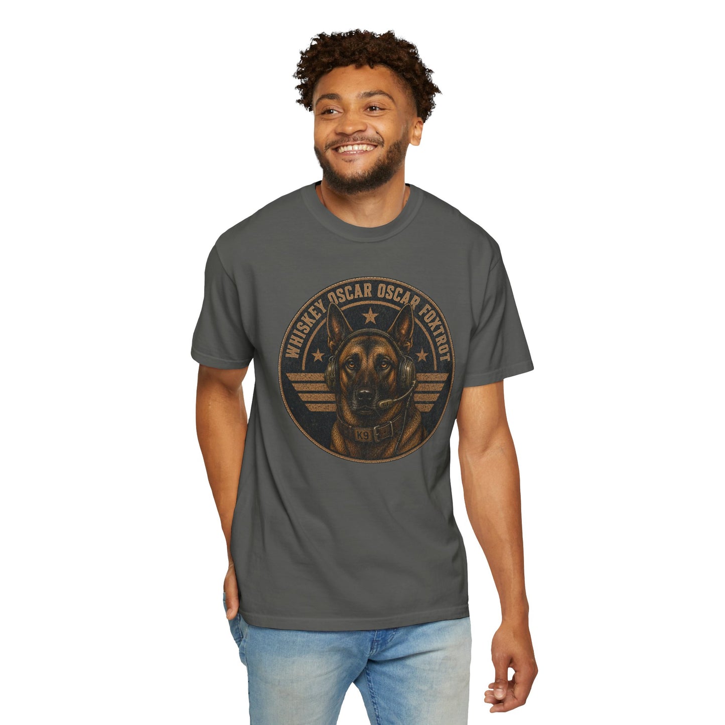 Whiskey Oscar Oscar Foxtrot Military K9 Shirt | Belgian Malinois Graphic Phonetic Alphabet Tee