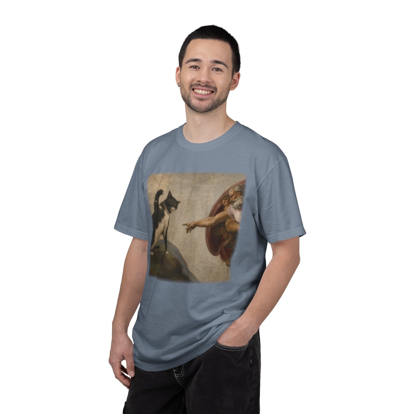 The Creation of Cat - Renaissance Parody T-Shirt