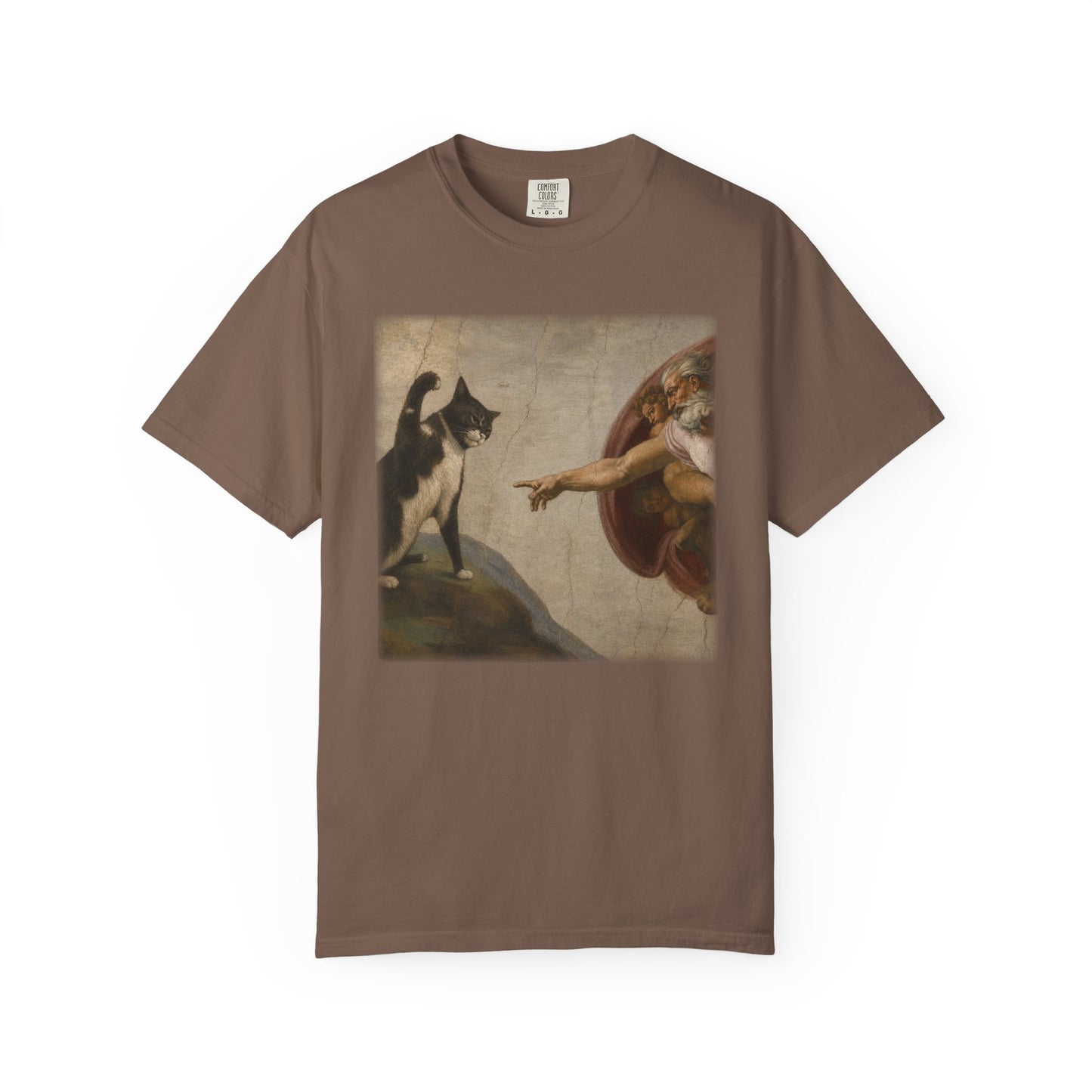 The Creation of Cat - Renaissance Parody T-Shirt