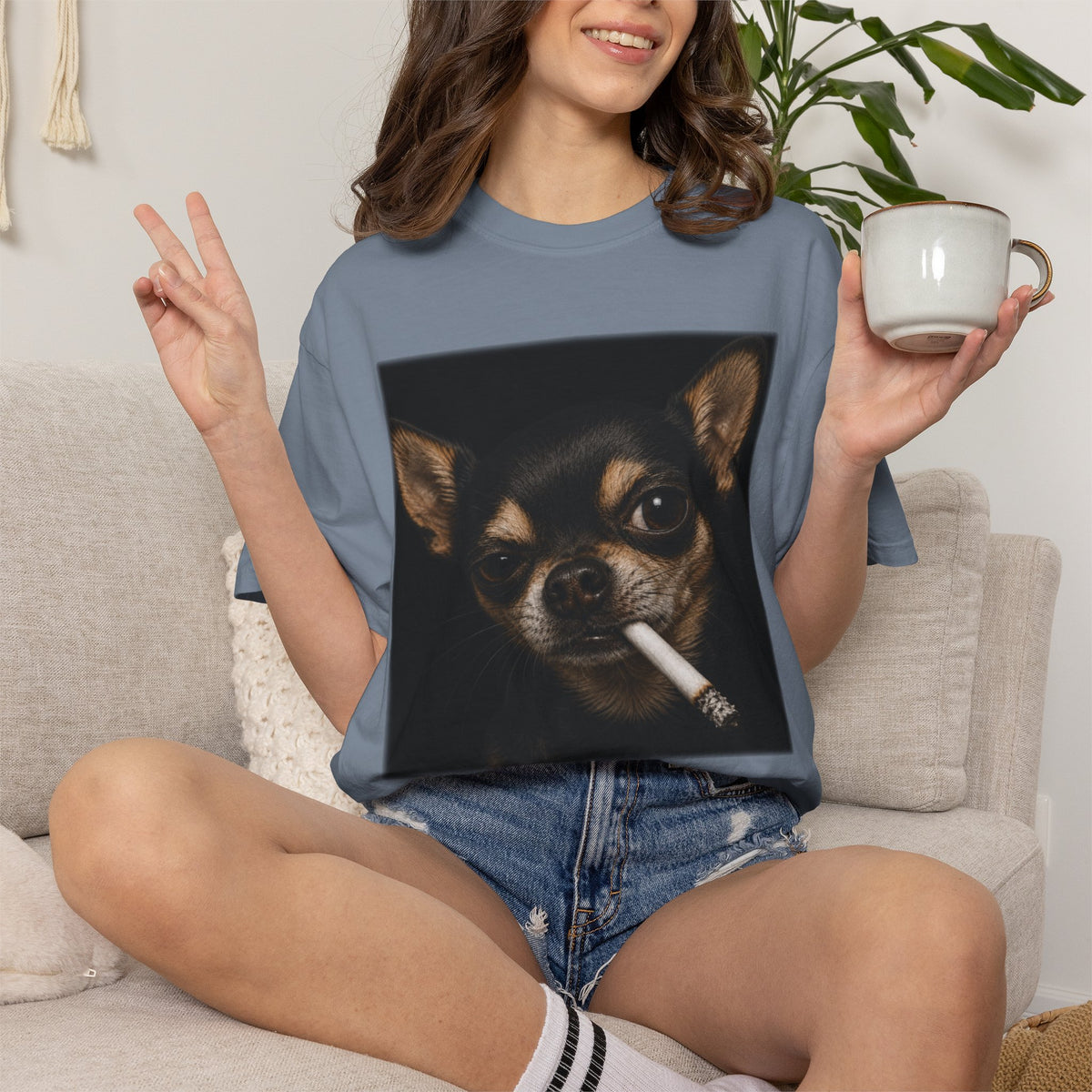 Tough Side-Eye Chihuahua T-Shirt