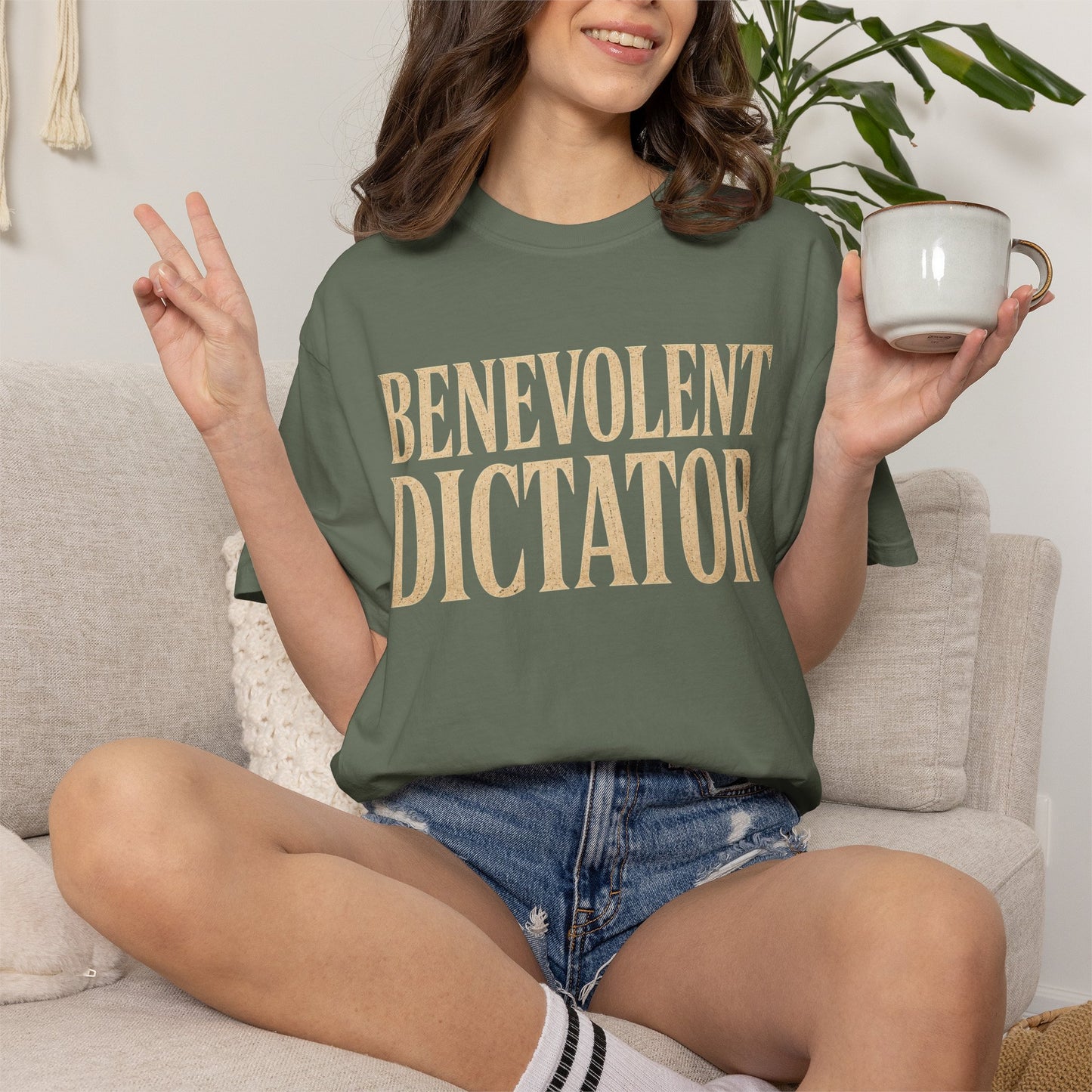Benevolent Dictator T-Shirt Vintage Typography Graphic Tee