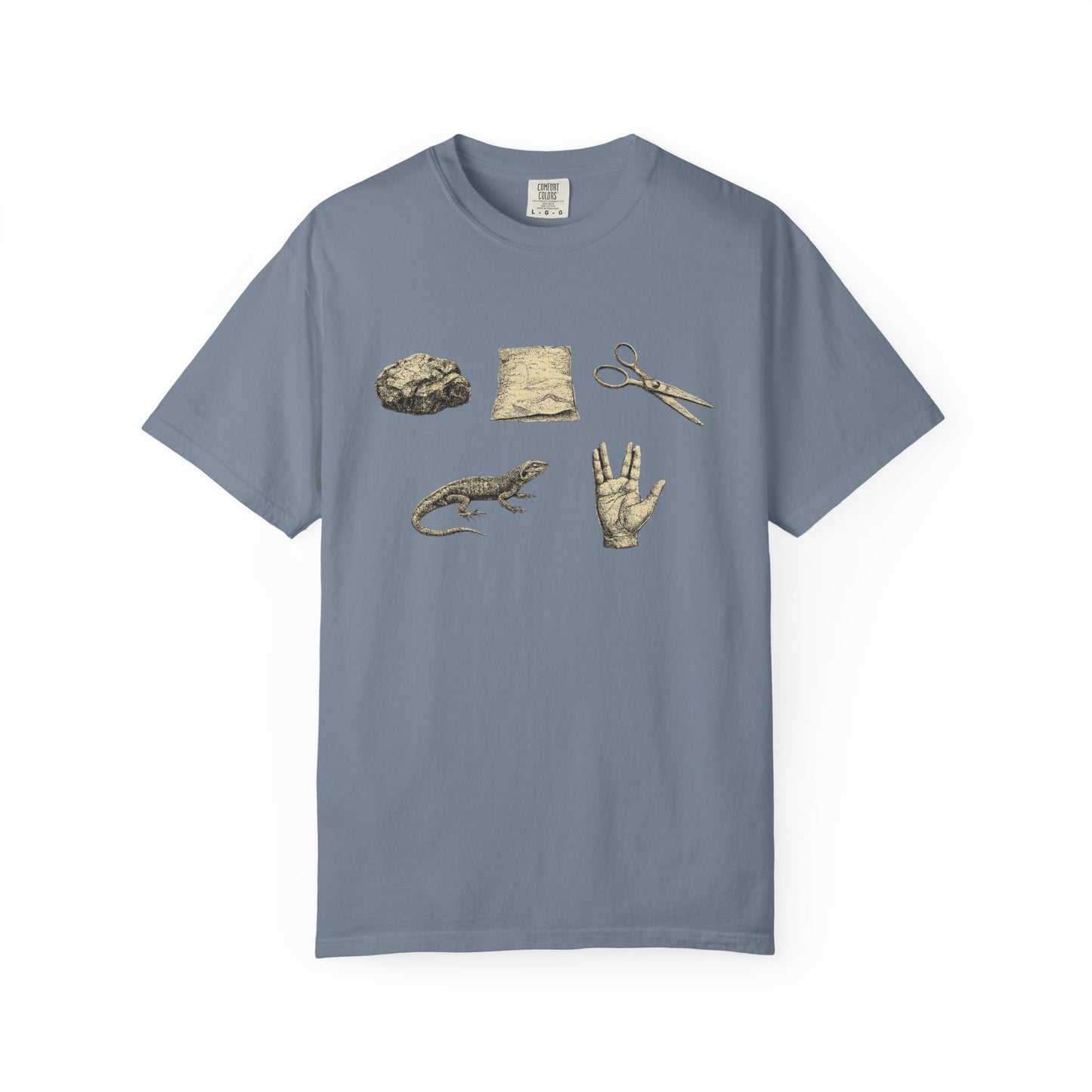 Rock Paper Scissors Lizard Spock T-Shirt — Big Bang Theory Tribute