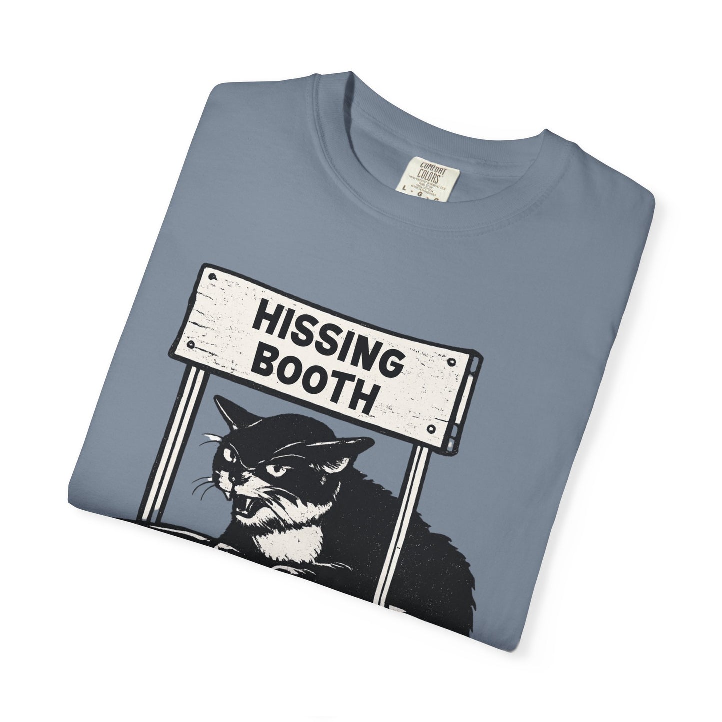 Hissing Booth Cat T-Shirt | Funny Cat Graphic Tee