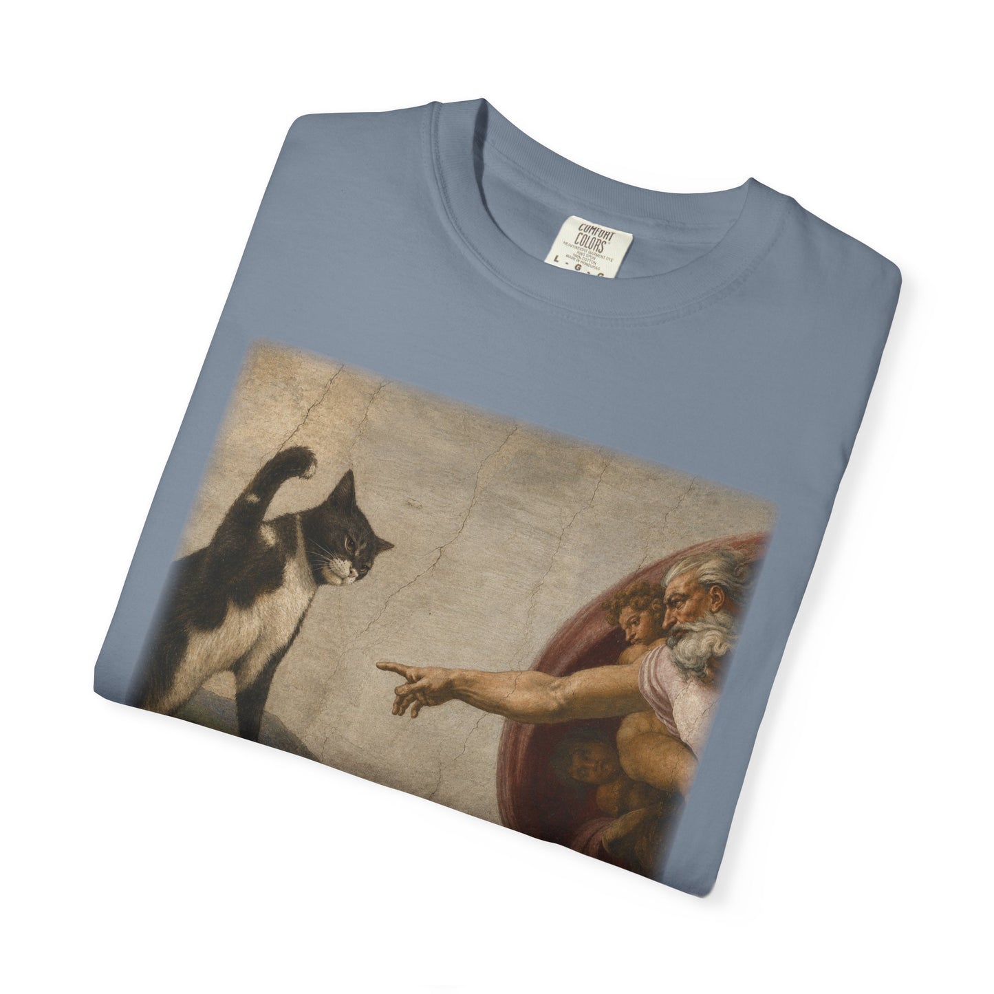 The Creation of Cat - Renaissance Parody T-Shirt
