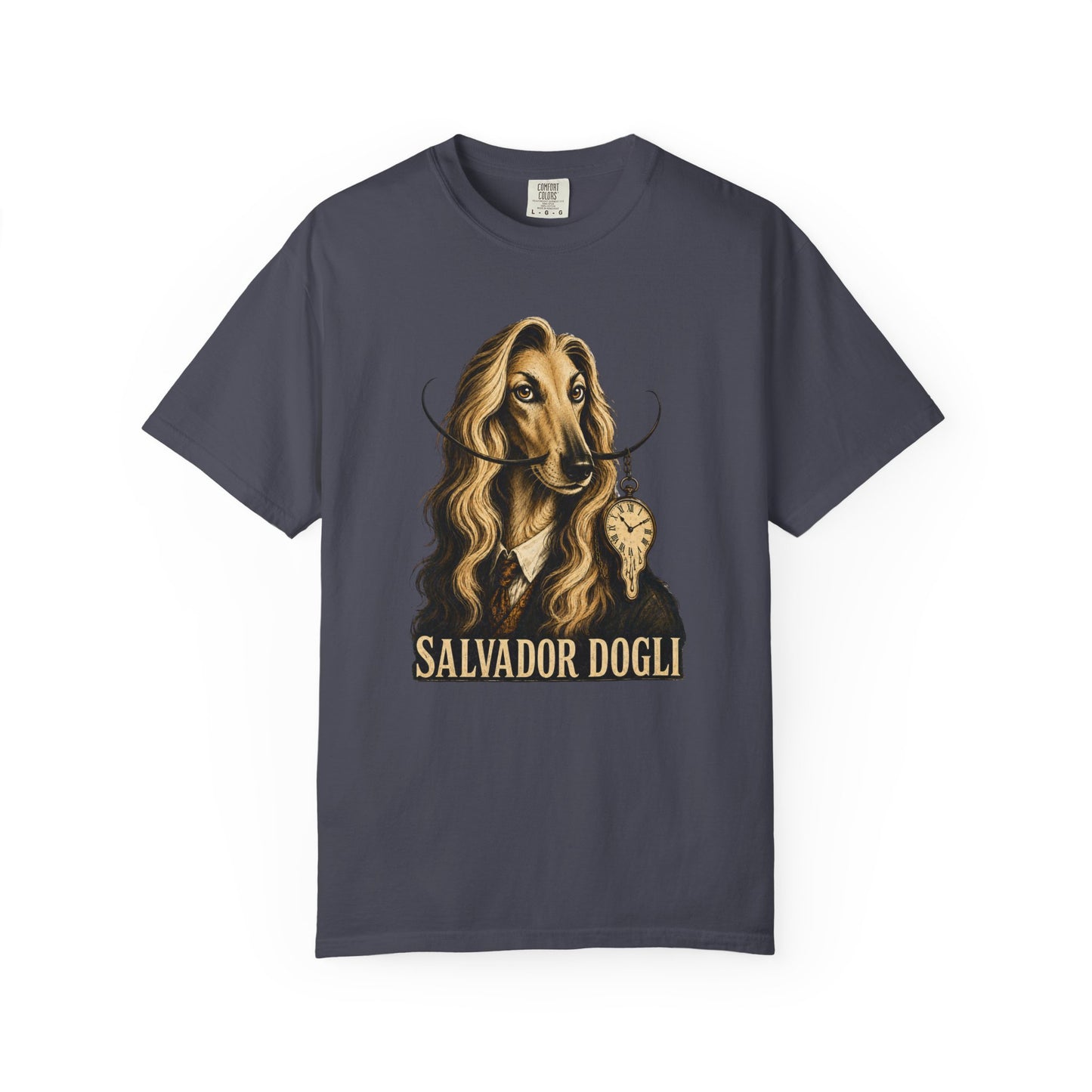 Salvador Dogli Art Tee — Surreal Afghan Hound Graphic T-Shirt