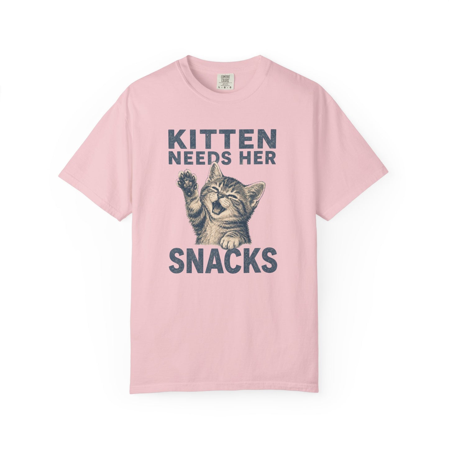 Kitten Needs Her Snacks T-Shirt — Cute Vintage Cat Graphic Tee