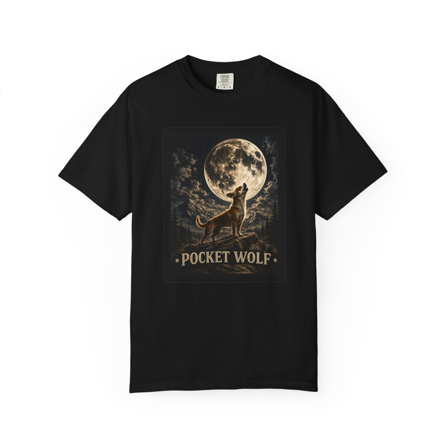 Pocket Wolf Chihuahua Howling T-Shirt, Funny Small Dog Graphic Tee