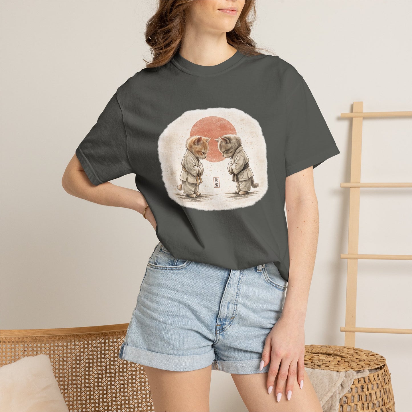 Vintage Dojo Kittens T-Shirt — Bowing Kittens Martial Arts Tee