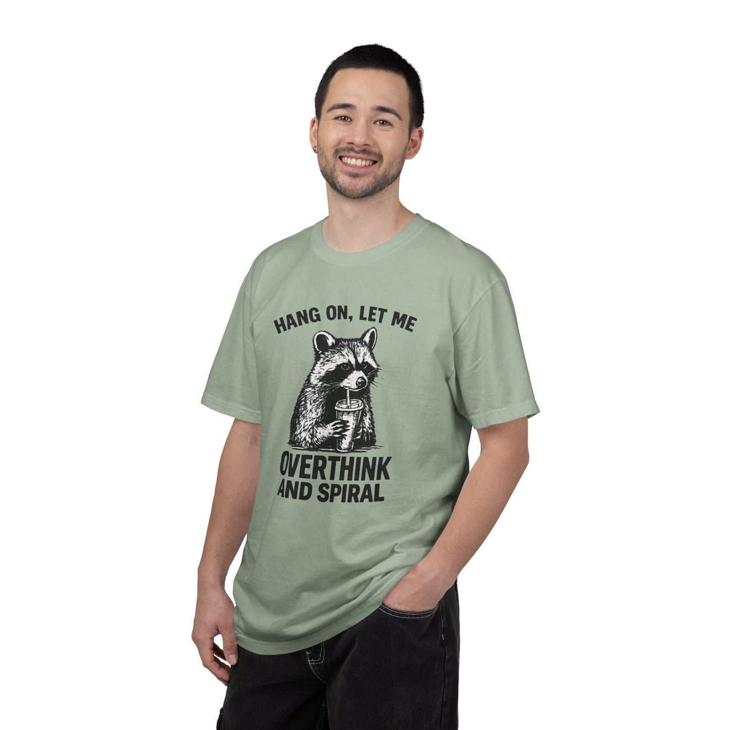 Overthink and Spiral Raccoon T-Shirt
