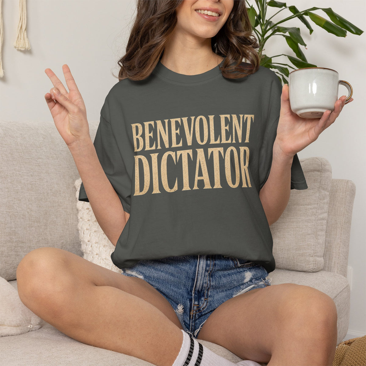 Benevolent Dictator T-Shirt Vintage Typography Graphic Tee