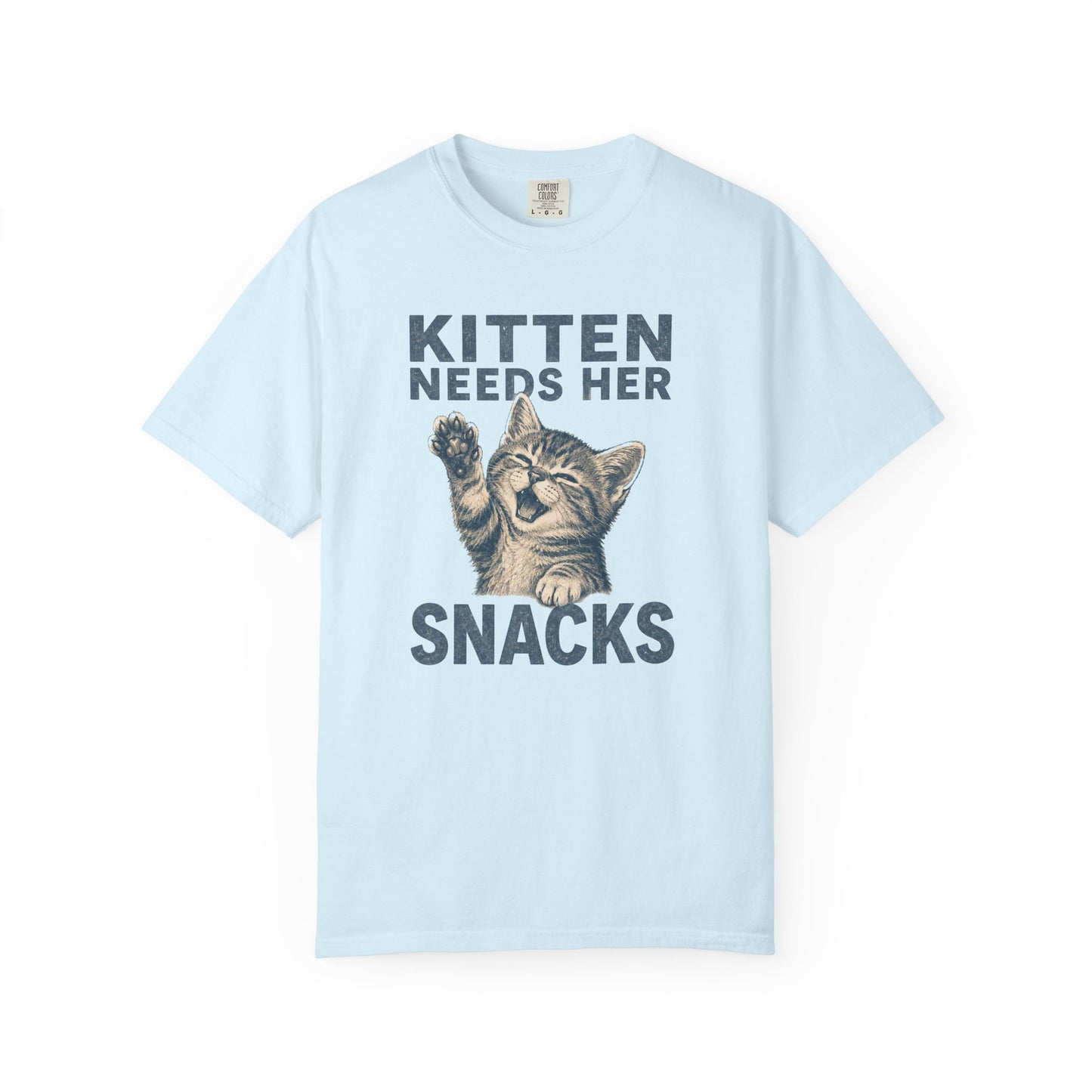 Kitten Needs Her Snacks T-Shirt — Cute Vintage Cat Graphic Tee
