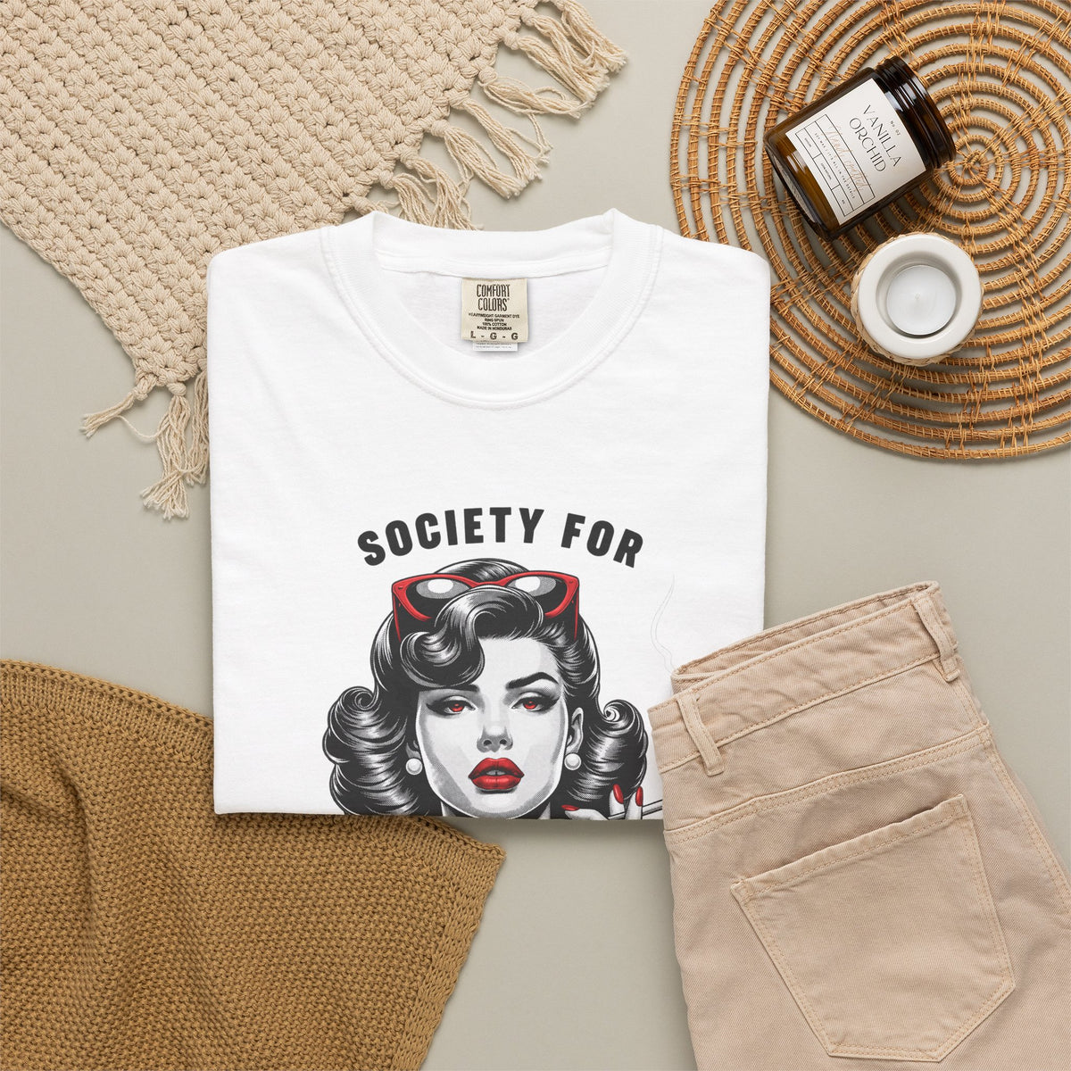 Society for Unladylike Conduct Vintage Feminist Graphic T-Shirt