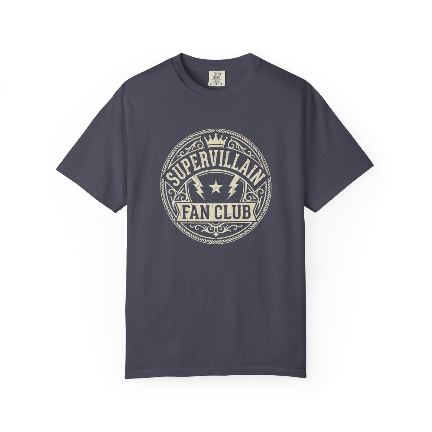 Supervillain Fan Club T-Shirt — Funny Membership Emblem Tee