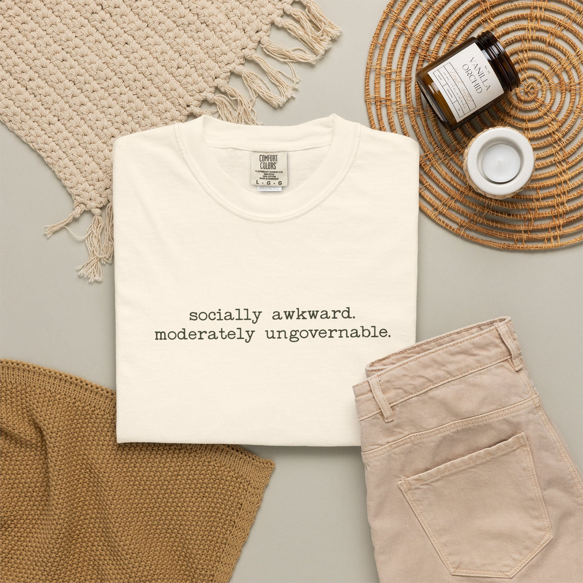Socially Awkward, Moderately Ungovernable Graphic T-Shirt