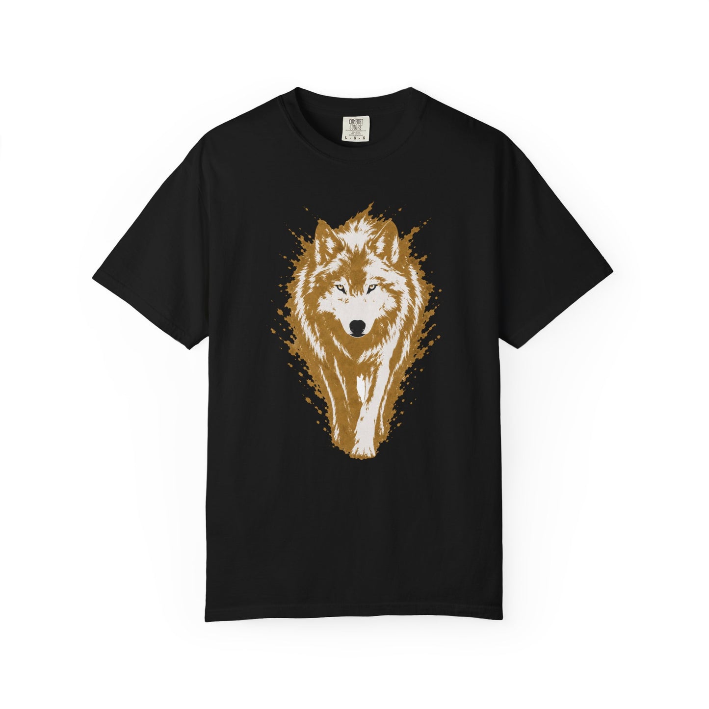 Wolf Graphic T-Shirt — Rustic Walking Wolf Nature Tee