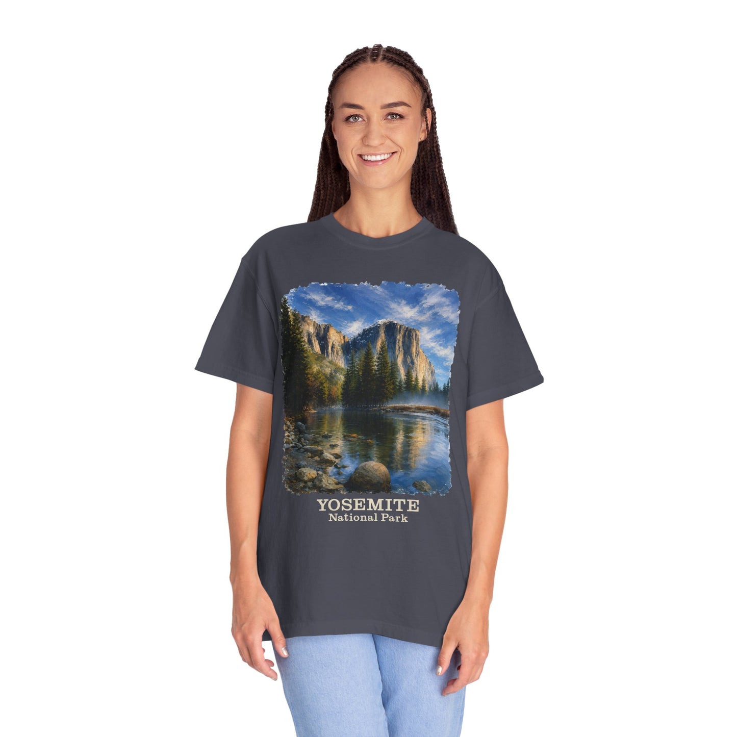 Yosemite National Park Scenic T‑Shirt, Scenic El Capitan Vintage Landscape Tee