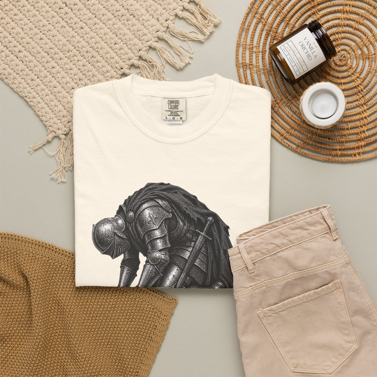 Tummy Hurts Medieval Knight Funny Fantasy Shirt