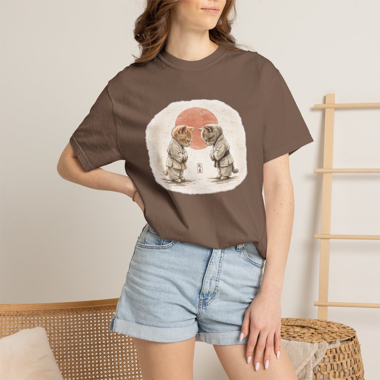 Vintage Dojo Kittens T-Shirt — Bowing Kittens Martial Arts Tee