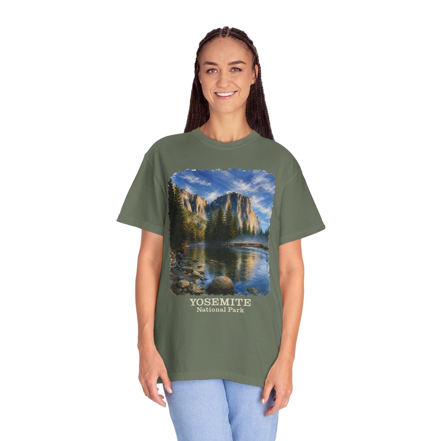 Yosemite National Park Scenic T‑Shirt, Scenic El Capitan Vintage Landscape Tee