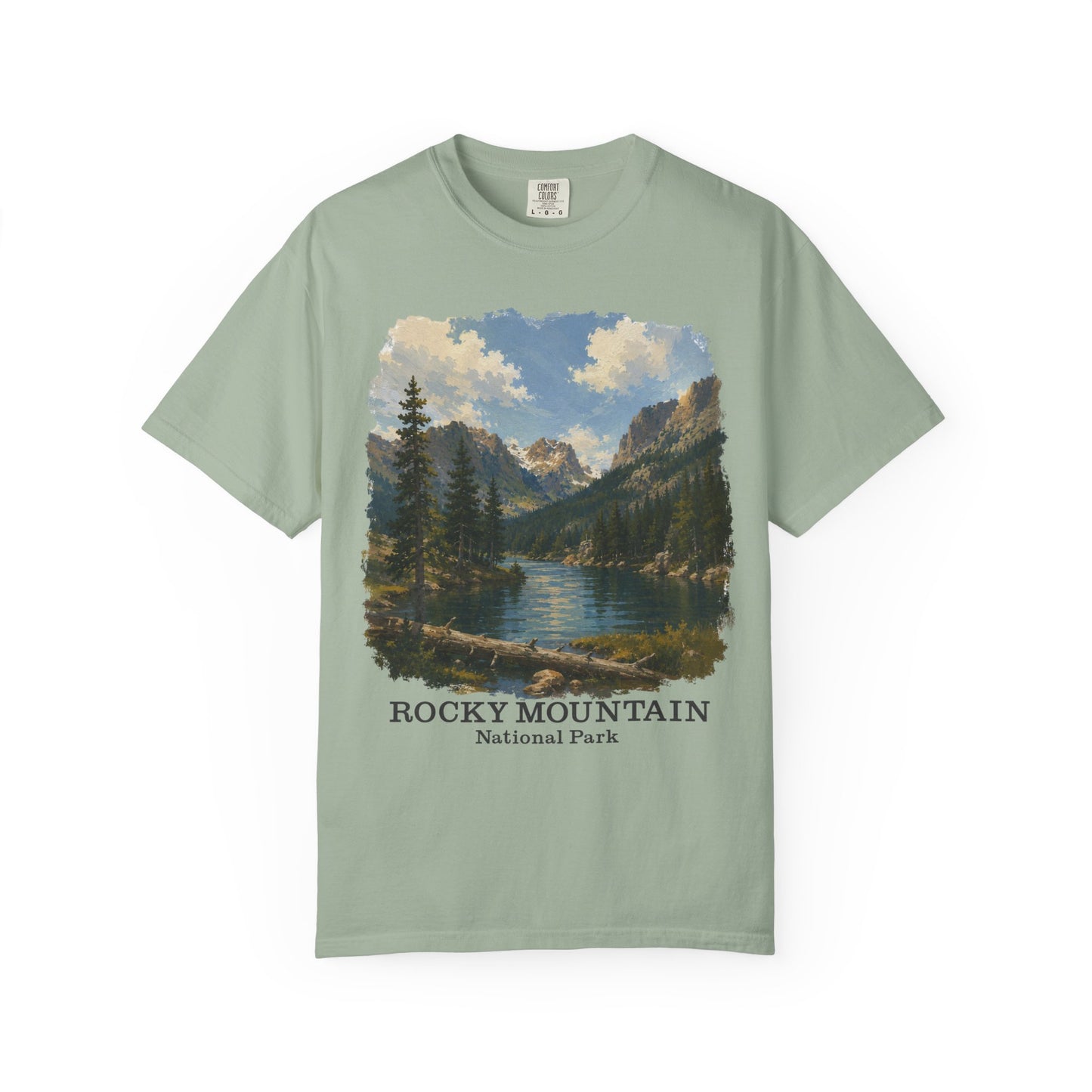 Rocky Mountain National Park T-Shirt — Scenic Lake Vintage Nature Tee