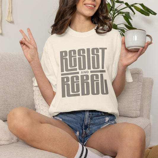 Resist and Rebel Lightly Distressed T-Shirt