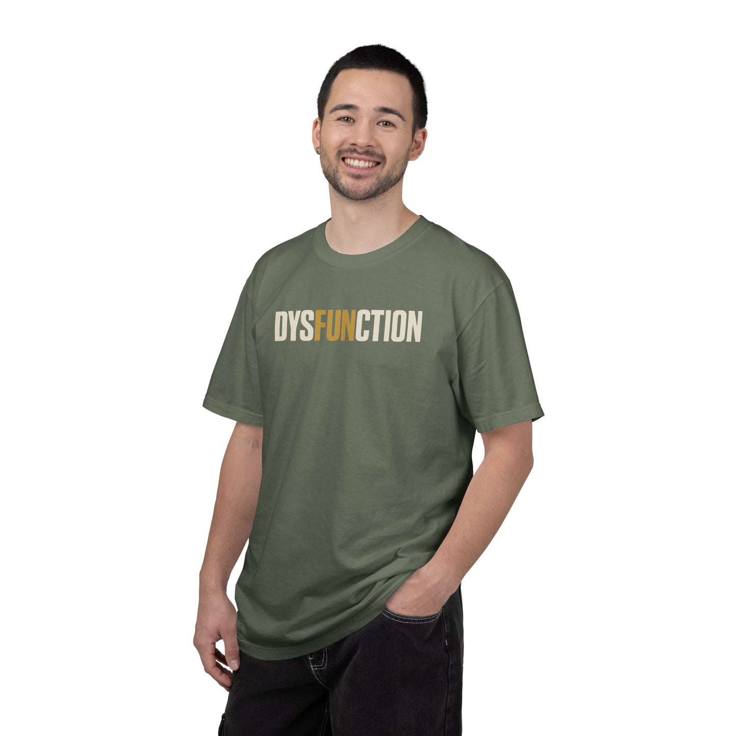 DysFUNction Shirt, Funny Minimalist Typography Humor Shirt