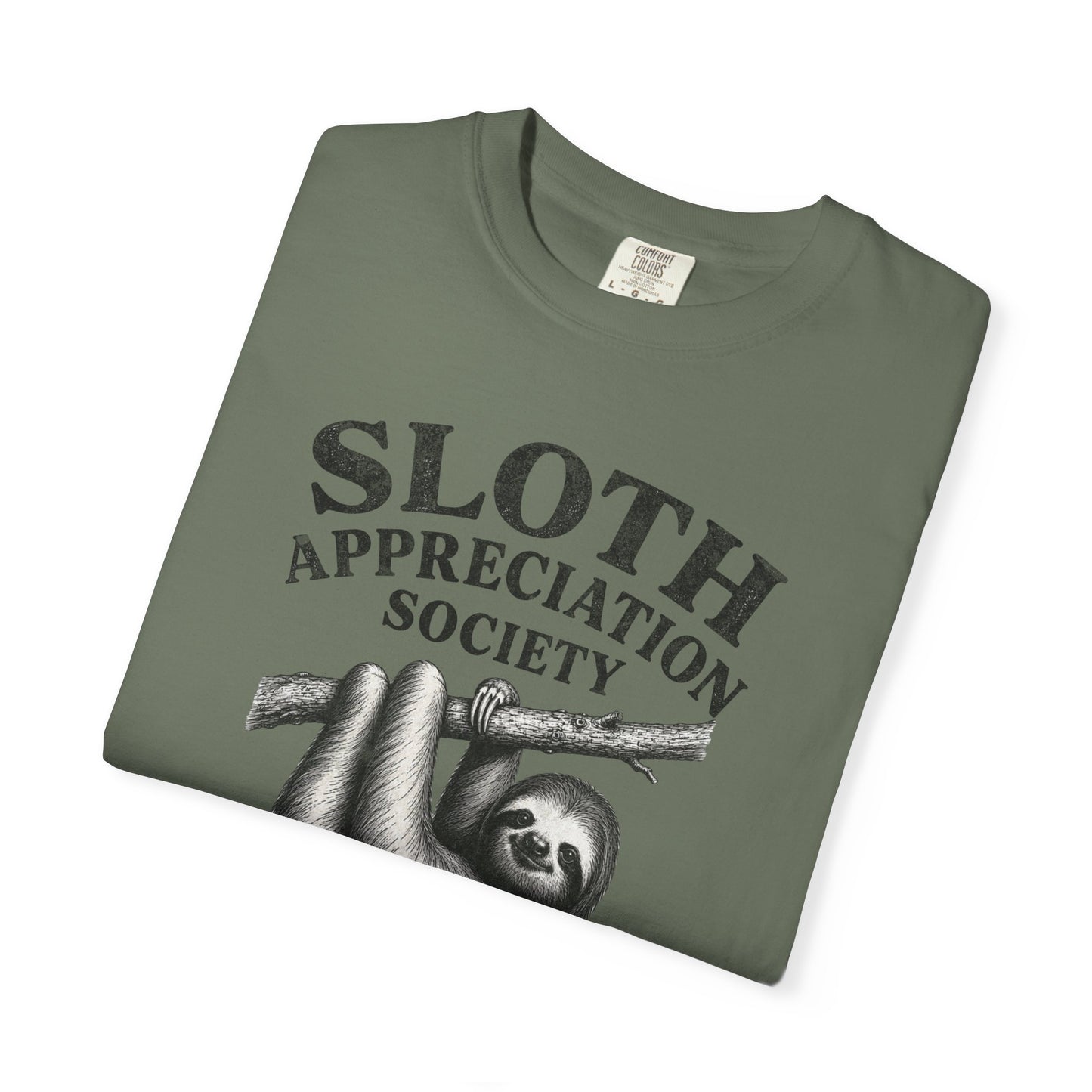 Sloth Appreciation Society T-Shirt – "Remaining Adorable While Being Lazy" Vintage Funny Sloth Graphic Tee