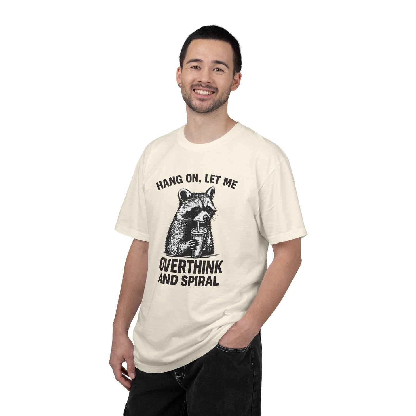 Overthink and Spiral Raccoon T-Shirt