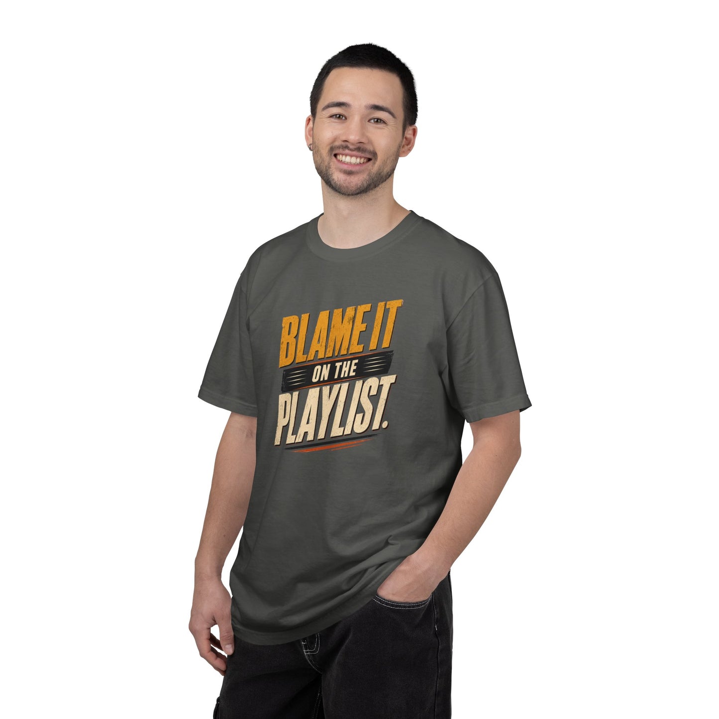Blame It on the Playlist Shirt | Funny Music Lover Tee | Retro Graphic T-Shirt