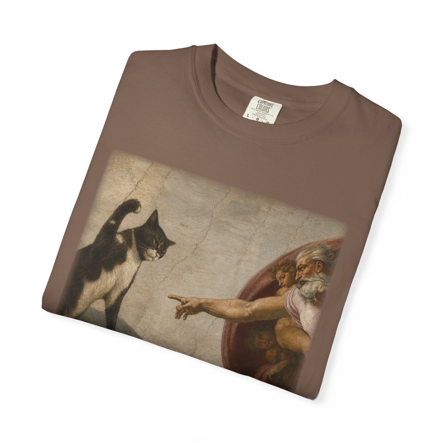 The Creation of Cat - Renaissance Parody T-Shirt