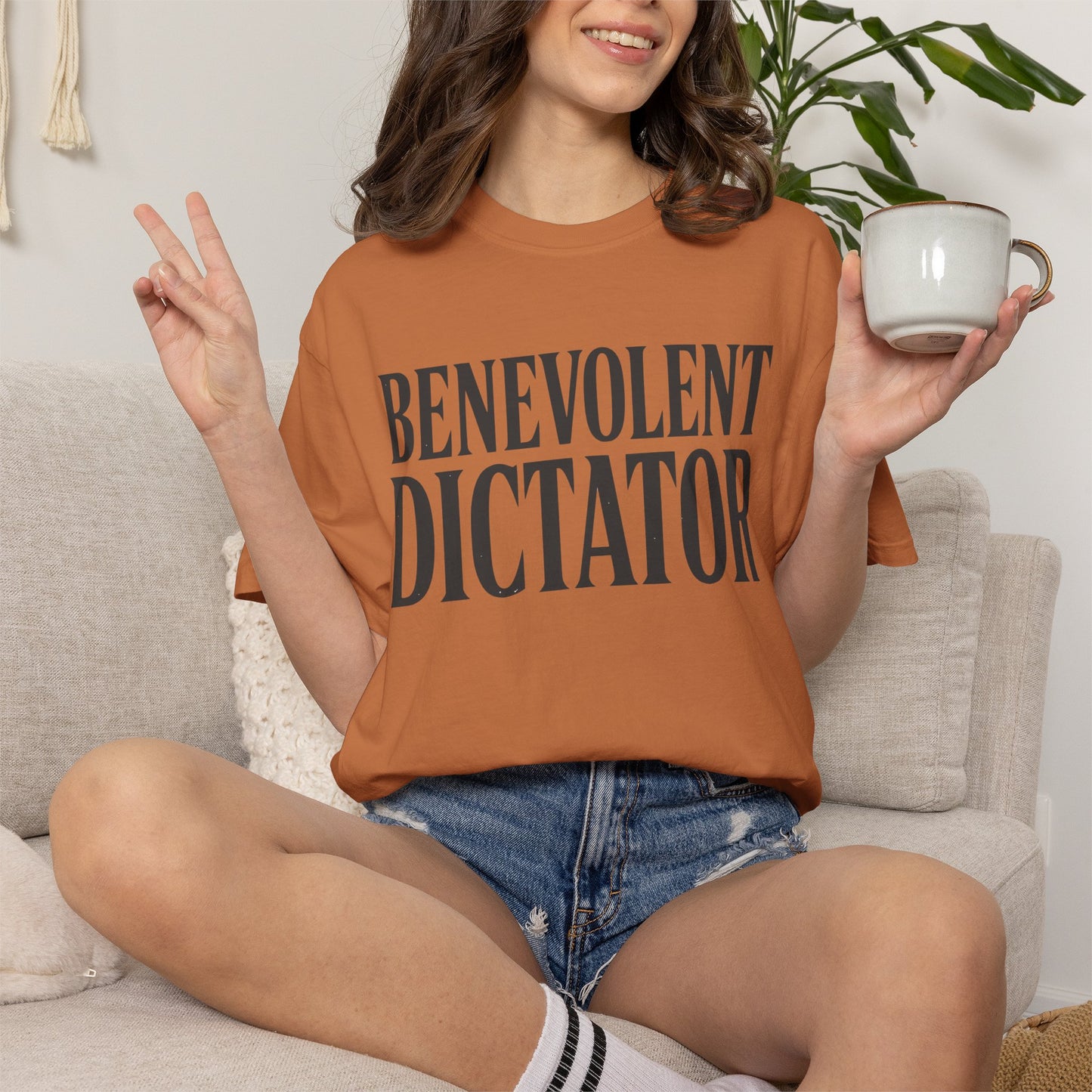 Benevolent Dictator T-Shirt Vintage Typography Graphic Tee