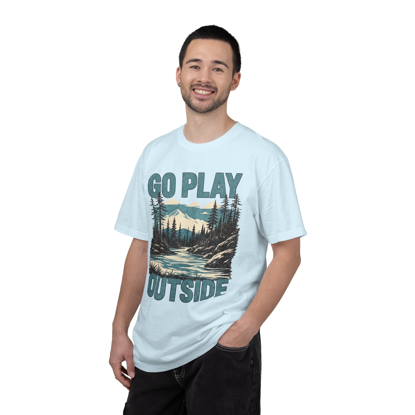 Go Play Outside Graphic T-Shirt — Outdoor Adventure Nature Tee