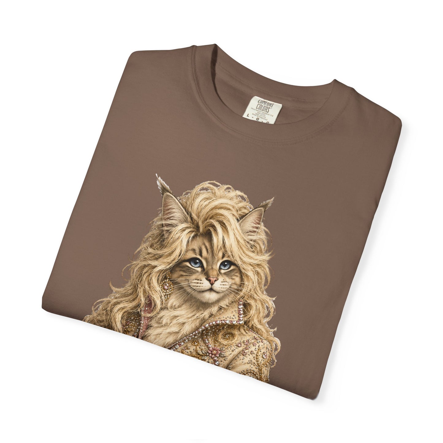 Dolly Purrton Cat Shirt | Funny Country Cat T-Shirt | Vintage Western Cat Lover Graphic Tee | Comfort Colors®