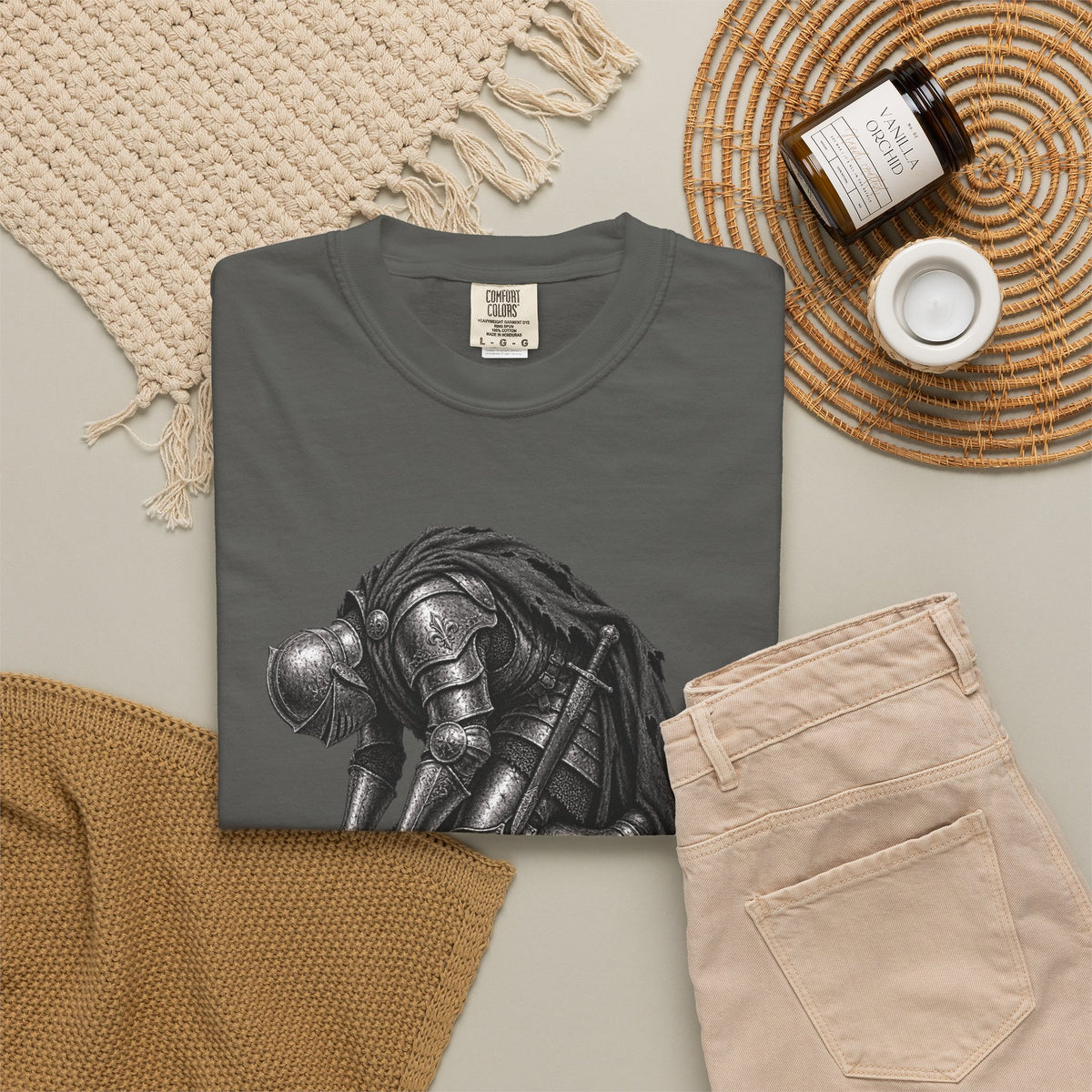 Tummy Hurts Medieval Knight Funny Fantasy Shirt