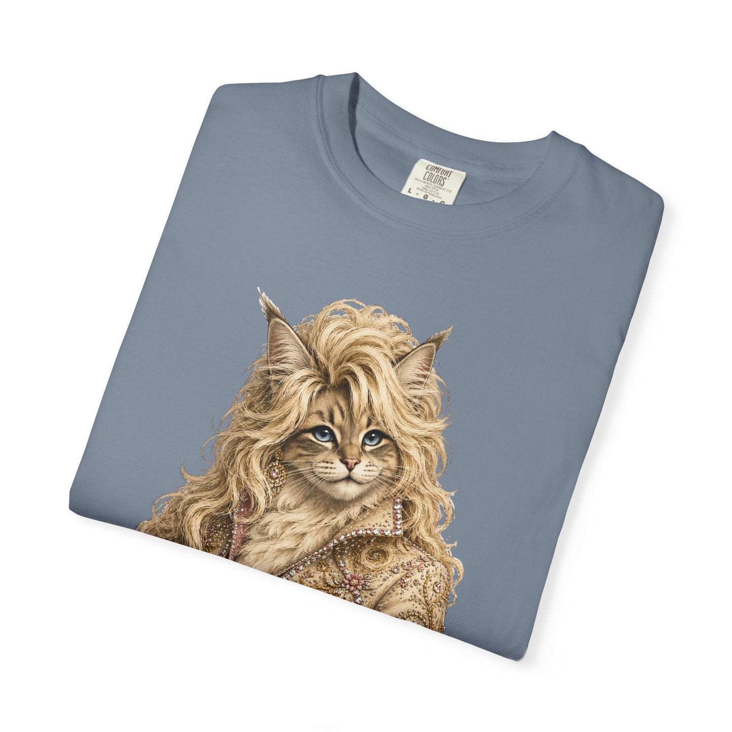 Dolly Purrton Cat Shirt | Funny Country Cat T-Shirt | Vintage Western Cat Lover Graphic Tee | Comfort Colors®
