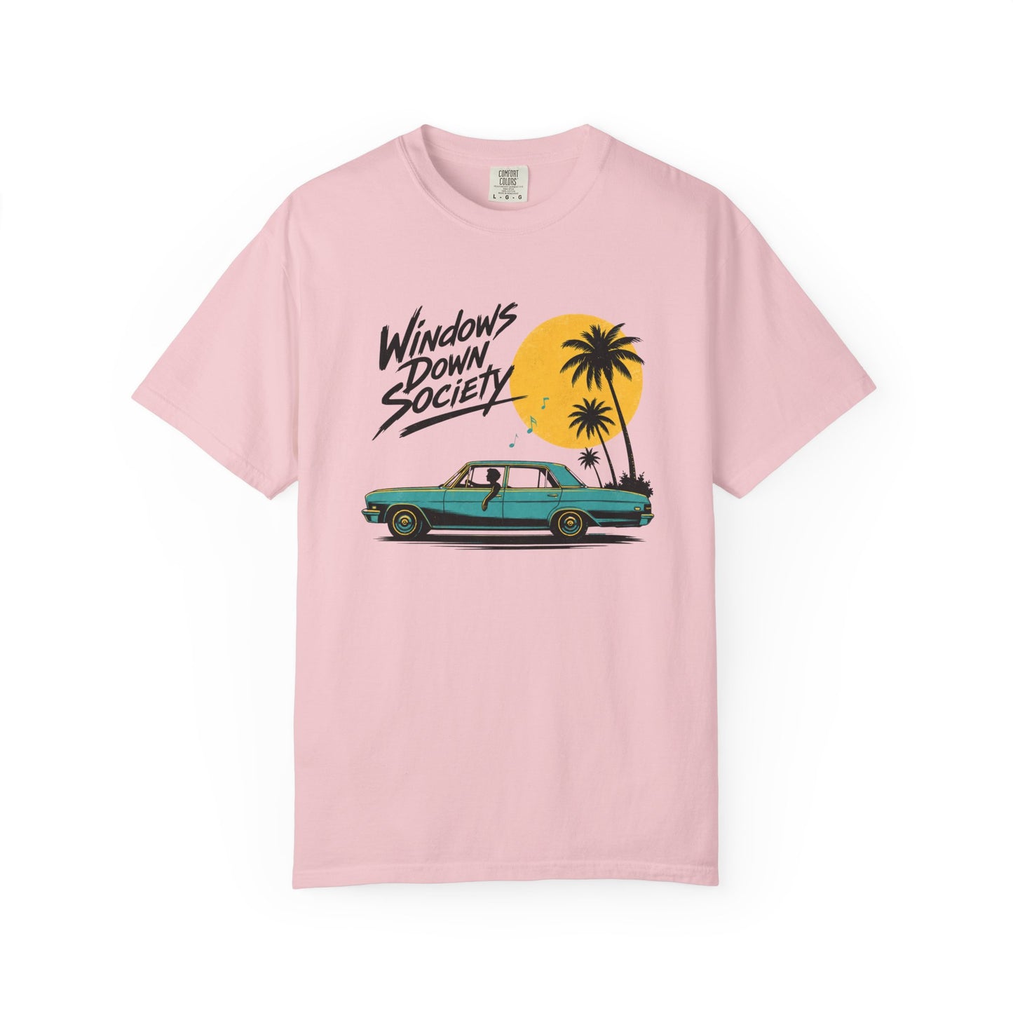 Windows Down Society T-Shirt, Vintage Road Trip Graphic Tee