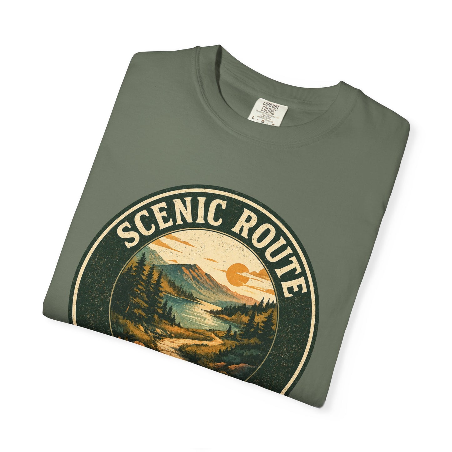 Scenic Route Society T-Shirt — Vintage Hiking and Nature Graphic Tee