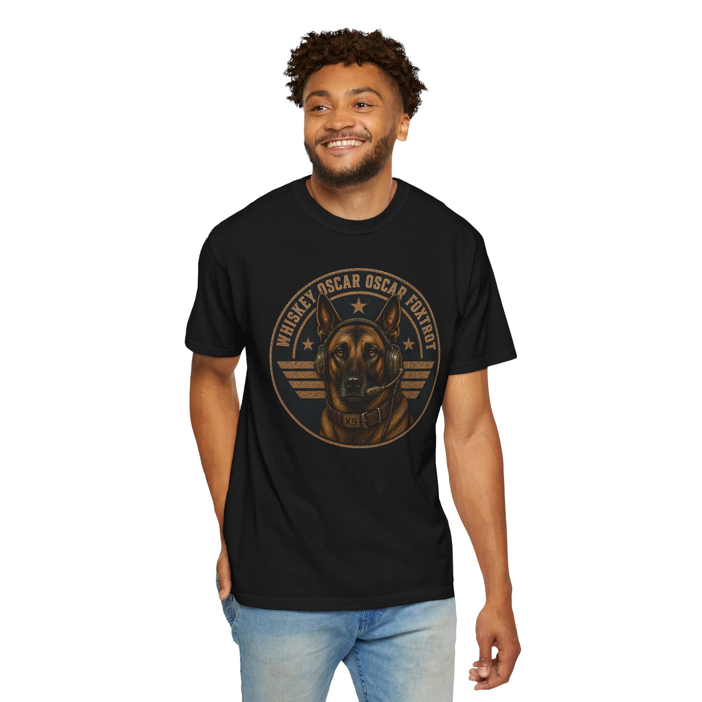 Whiskey Oscar Oscar Foxtrot Military K9 Shirt | Belgian Malinois Graphic Phonetic Alphabet Tee
