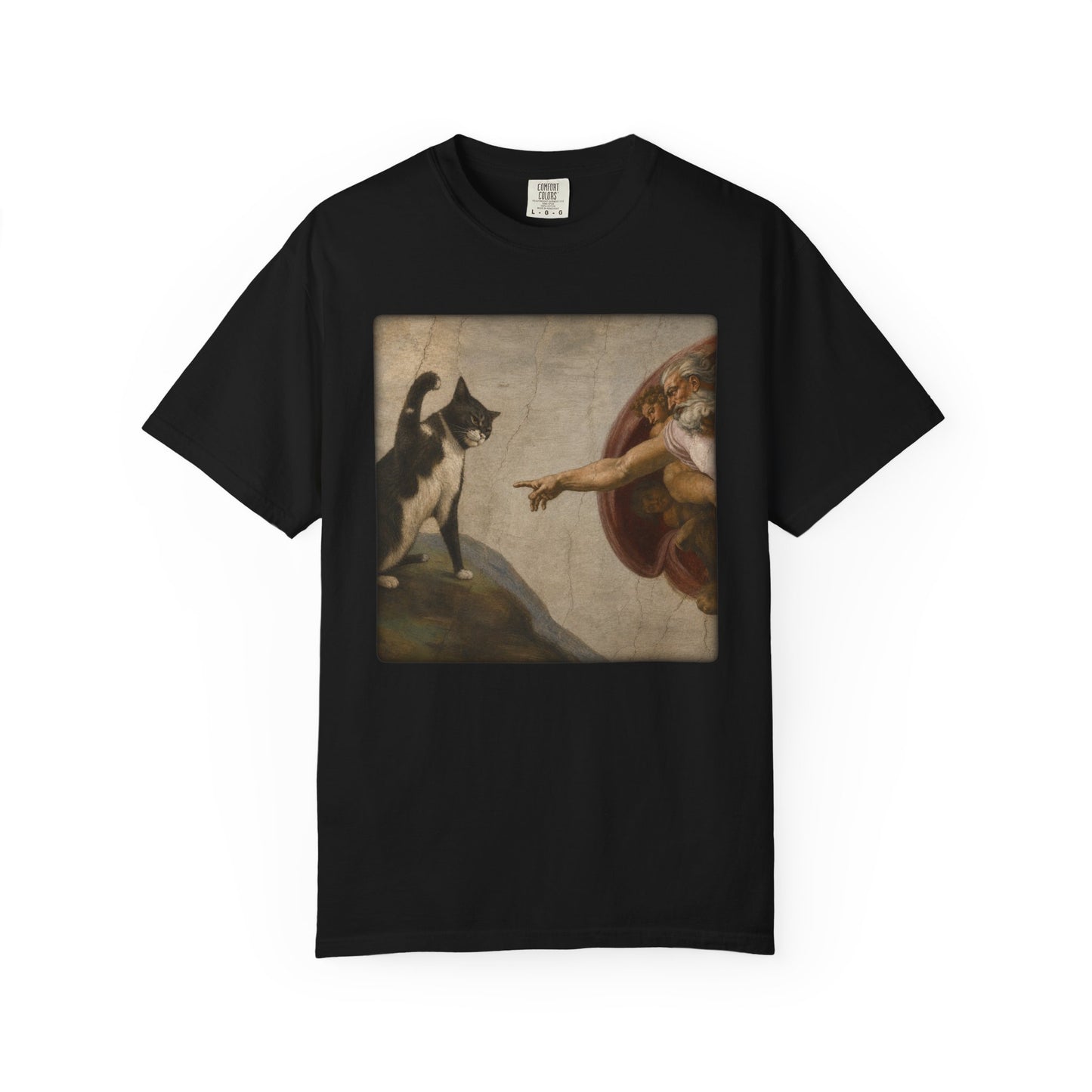 The Creation of Cat - Renaissance Parody T-Shirt