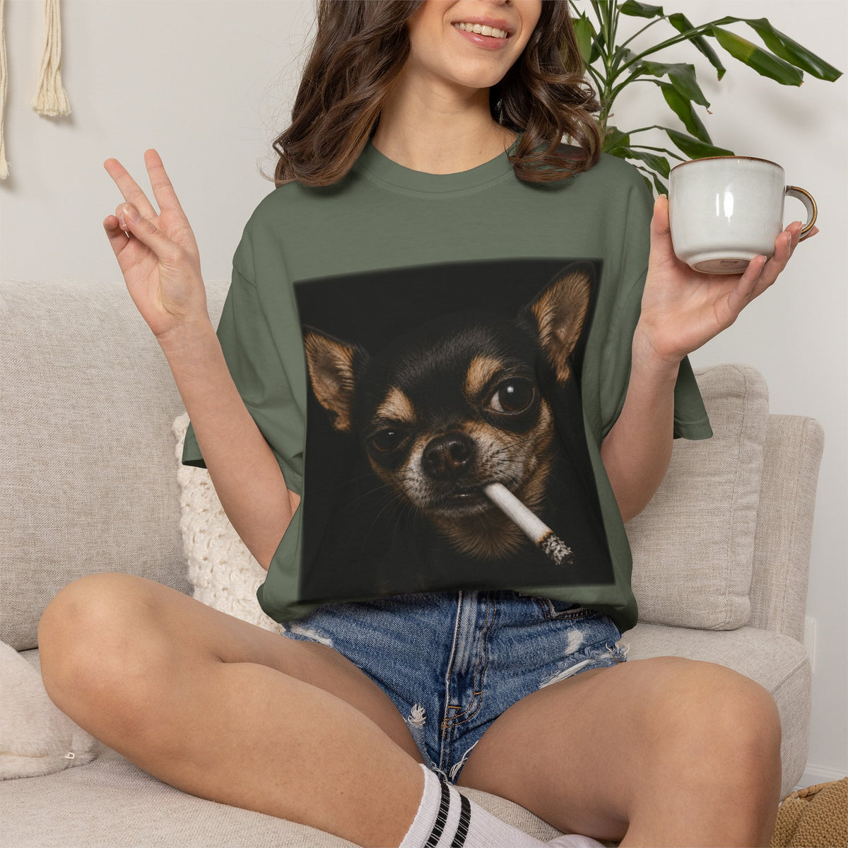 Tough Side-Eye Chihuahua T-Shirt