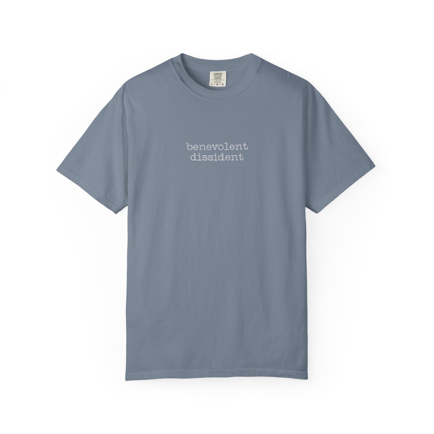 Benevolent Dissident T-Shirt — Minimalist Activism Statement Graphic Tee