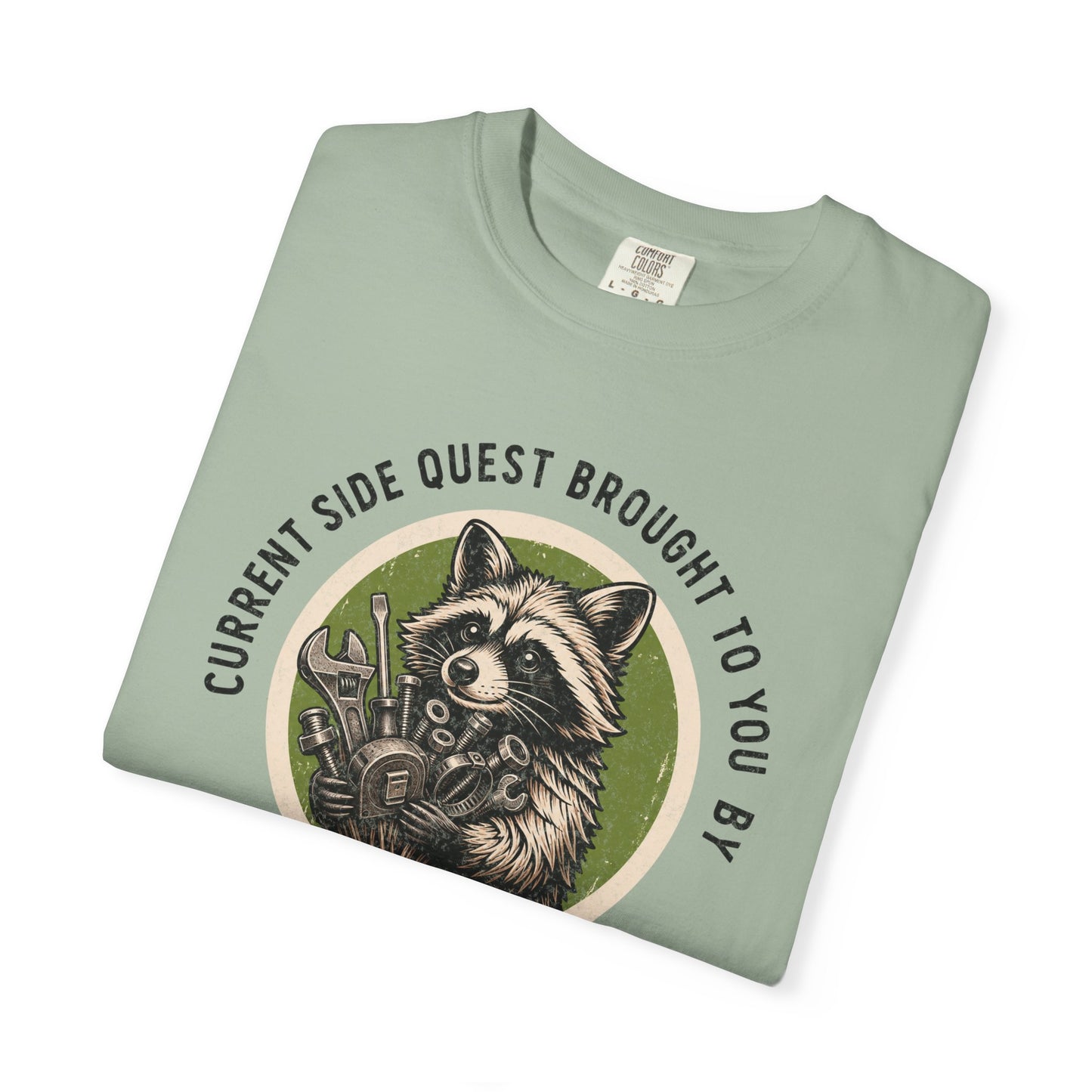 Distressed Current Side Quest Brought to You by ADHD Shirt, Funny Neurodivergent Humor Animal Tee