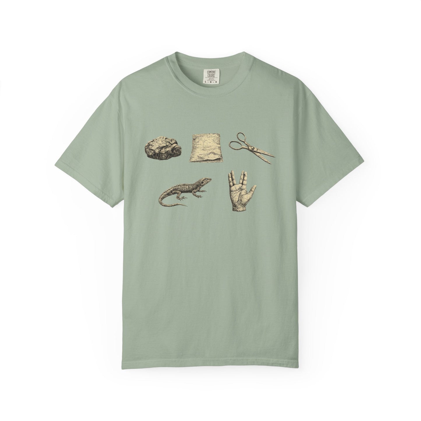 Rock Paper Scissors Lizard Spock T-Shirt — Big Bang Theory Tribute